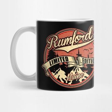 Pixxa I Love Rumford Maine Retro Vintage Limited Edition Kupa Bardak