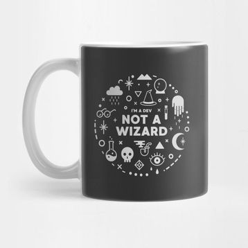 Pixxa Im a Developer Not A Wizard Programlama Kupa Bardak