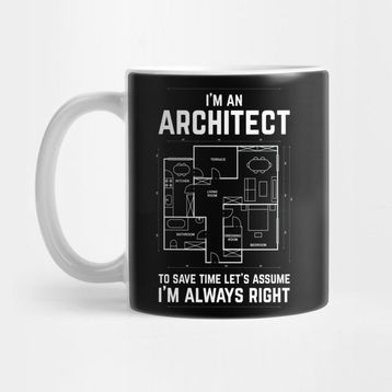 Pixxa Im An Architect Design Kupa Bardak