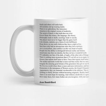 Pixxa Jean Baudrillard Quotes Kupa Bardak