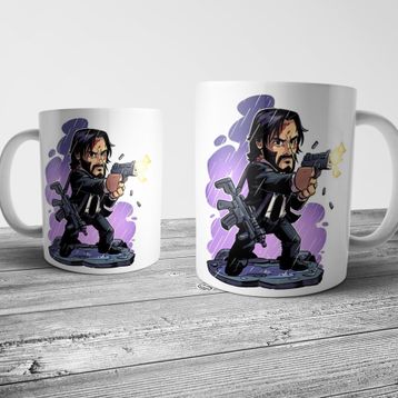 Pixxa John Wick Chibi Kupa Bardak