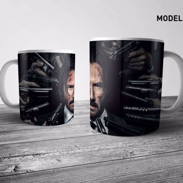 Pixxa John Wick Retro Kupa Bardak