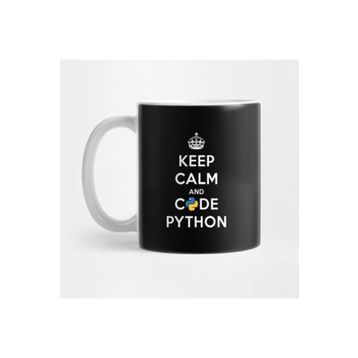 Pixxa Keep Calm And Code On For Python Develop Kupa Bardak