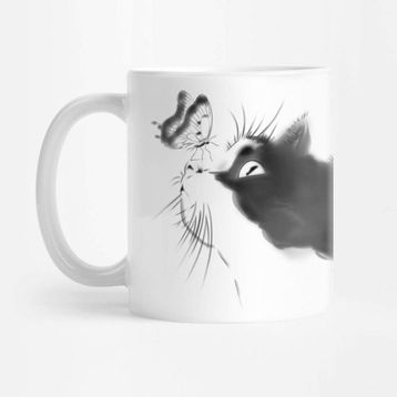 Pixxa Meraklı Kedi Kupa Bardak