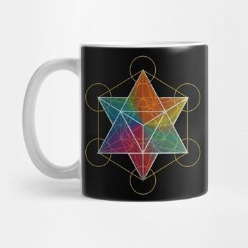 Pixxa Metatron's Cube Merkaba Kupa Bardak