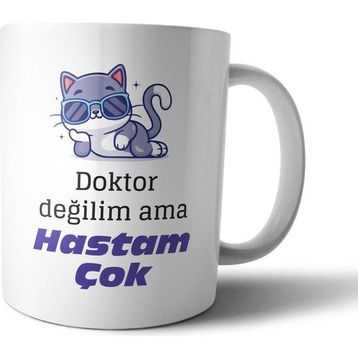 Pixxa Model 1 Doktor değilim ama hastam çok Kupa Bardak