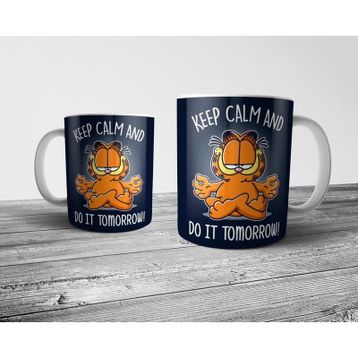 Pixxa Model 1 Garfield Keep Calm and Do it Tomorrow Kupa Bardak