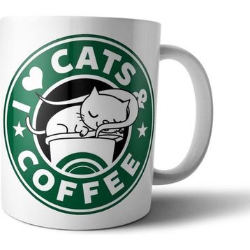 Pixxa Model 1 Kedi ve Kahve Starbucks Cats and Coffee Kupa Bardak
