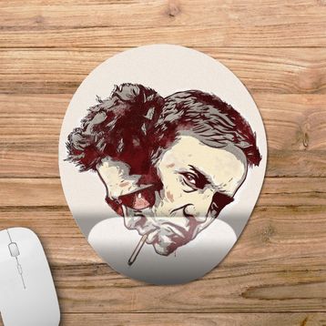 Pixxa Model -1 Oval Fight Club Dövüş Kulübü Bilek Destekli Mouse Pad
