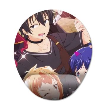 Pixxa Model -1 Oval Isekai Shoukan Wa Nidome Desu Bilek Destekli Mouse Pad