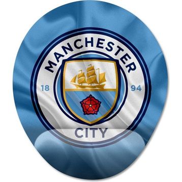 Pixxa Model -1 Oval Manchester City FC Bilek Destekli Mouse Pad