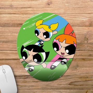 Pixxa Model -1 Oval Powerpuff Girls Bilek Destekli Mouse Pad