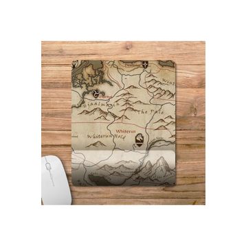 Pixxa Model - 1 Skyrim Haritası - The Elder Scrolls V: Skyrim Bilek Destekli Mouse Pad