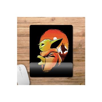 Pixxa Model 1 the Mandalorian Baby Yoda Grogu Star Wars Bilek Destekli Mouse Pad