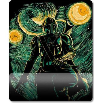 Pixxa Model 1 the Mandalorian Yıldızlı Gece Starry Night Star Wars Bilek Destekli Mouse Pad