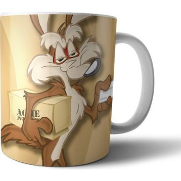 Pixxa Model 1 Wile E. Coyote Çakal Road Runner Kupa Bardak