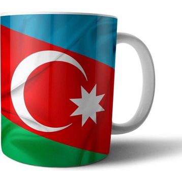 Pixxa Model 2 Azerbaycan Bayrağı Kupa Bardak