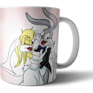 Pixxa Model 2 Bugs ve Lola Bunny Kupa Bardak