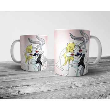 Pixxa Model 2 Bugs ve Lola Bunny Kupa Bardak