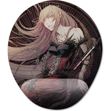 Pixxa Model -3 Oval Monogatari-Shinobu Oshino-Kiss-Shot Bilek Destekli Mouse Pad