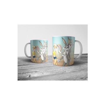 Pixxa Model 4 Bugs ve Lola Bunny Kupa Bardak