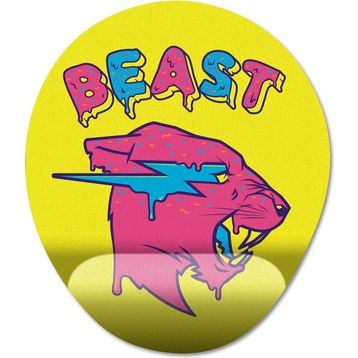 Pixxa Model -4 Oval Mr. Beast Bilek Destekli Mouse Pad