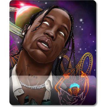 Pixxa Model - 4 Travis Scott Bilek Destekli Mouse Pad