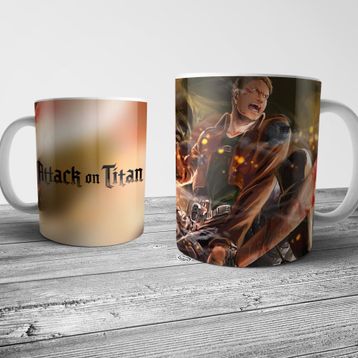 Pixxa Model 5 Attack on Titan Kupa Bardak