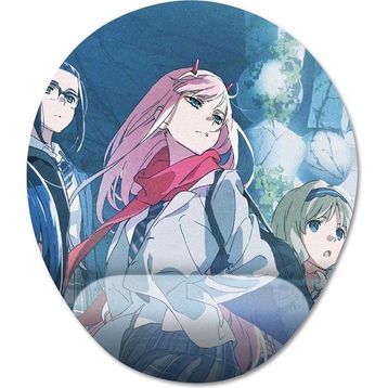 Pixxa Model -5 Oval Darling in the Franxx Bilek Destekli Mouse Pad