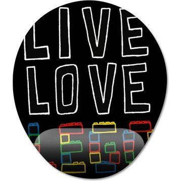 Pixxa Model 5 Oval Lego Bilek Destekli Mouse Pad