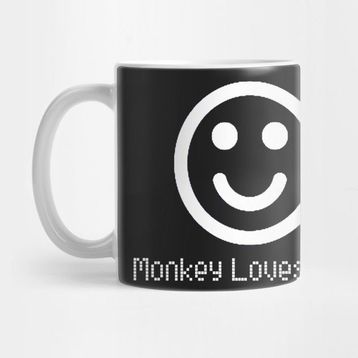 Pixxa Monkey Loves You Kupa Bardak