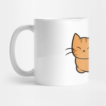 Pixxa Orange Striped Cat Kupa