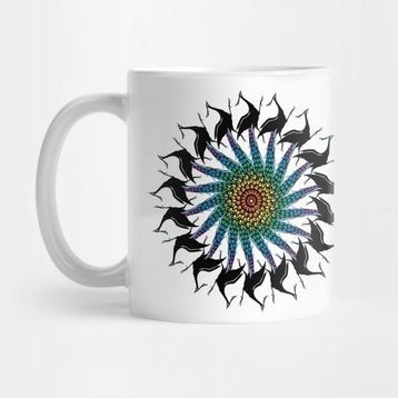 Pixxa Peacock Spiral Kupa Bardak