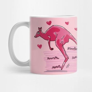 Pixxa Pembe Kanguru Kupa Bardak