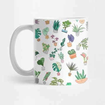 Pixxa Plant Alphabet Pattern Kupa Bardak