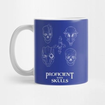 Pixxa Proficient With Skulls Kupa Bardak