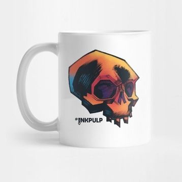 Pixxa Psychedelic Inkpulp Skull 1 Kupa Bardak