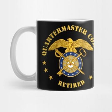 Pixxa Quartermaster Corps Branch Retired Kupa Bardak