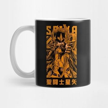 Pixxa Sagittarius Seiya Saint Seiya Anime Otaku Design Kupa Bardak