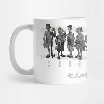 Pixxa Seven Samurai Bw Kupa Bardak