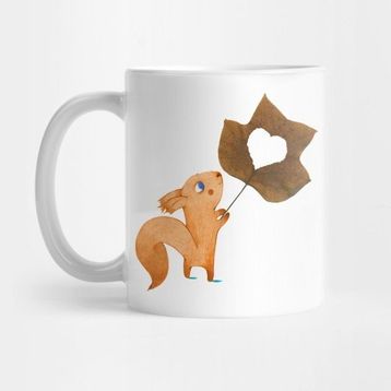 Pixxa Squirrel Love Kupa Bardak