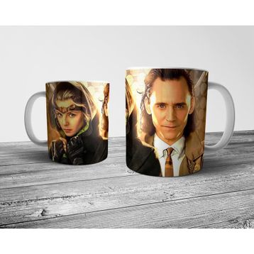 Pixxa Sylvie and Loki Tom Hiddleston Marvel Kupa Bardak