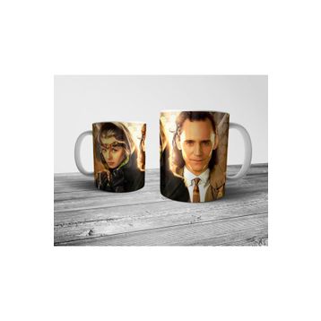 Pixxa Sylvie and Loki Tom Hiddleston Marvel Kupa Bardak