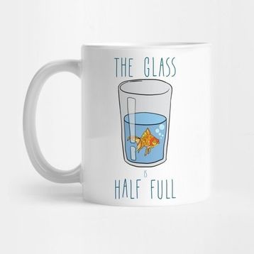 Pixxa The Glass Is Half Full Kupa Bardak