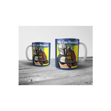 Pixxa The Mandalorian Baby Yoda Star Wars Kupa Bardak