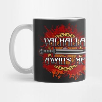 Pixxa Valhalla Awaits Me Kupa Bardak