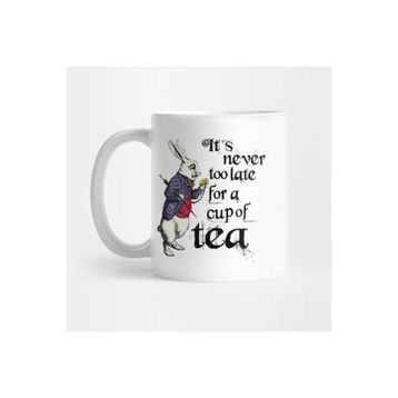 Pixxa Vintage Alice In The Wonderland Rabbit Kupa Bardak Kupa Bardak