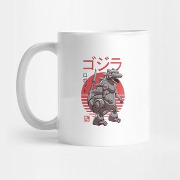 Pixxa Zilla Bot Godzilla Kupa Bardak