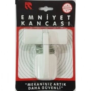 Piyasa Pimapen Alüminyum Kapılar İçin Hırsızlara Karşı Levyeyle Açılmayı Önleyici Beyaz Lüks Emniyet Kancası Kilidi