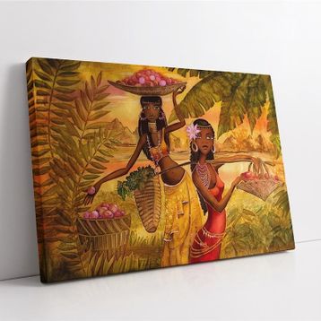 Piyero Afrikalı Kadınlar Kanvas Tablo